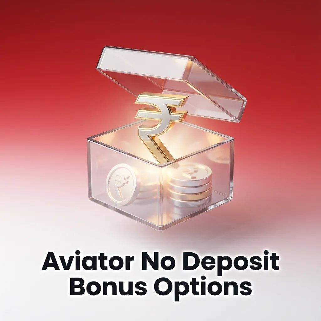 Illustration of Aviator casino game with “No Deposit Bonus” text and small bonus cash icons symbolizing risk-free trial play