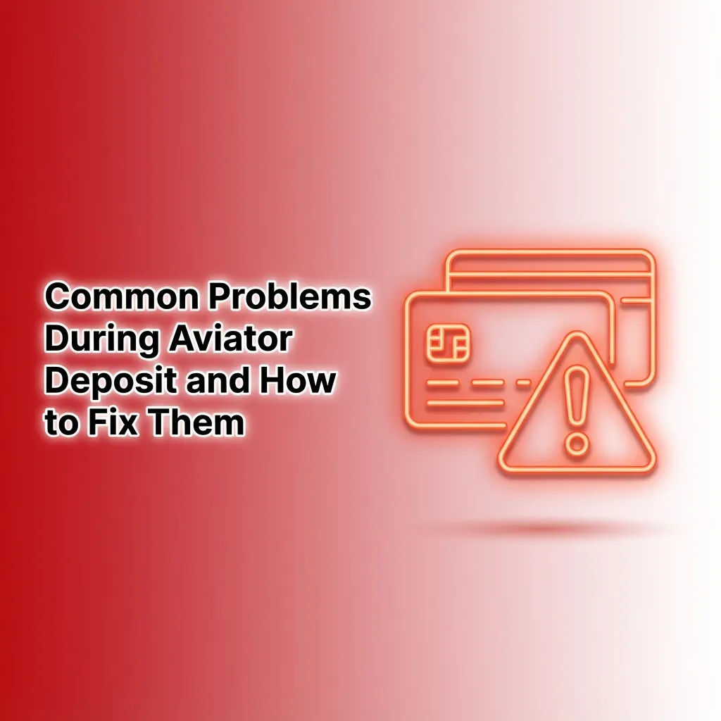 Illustration of Aviator game deposit issues with icons for declined payments, pending status, limits, UPI errors, and missing bonus