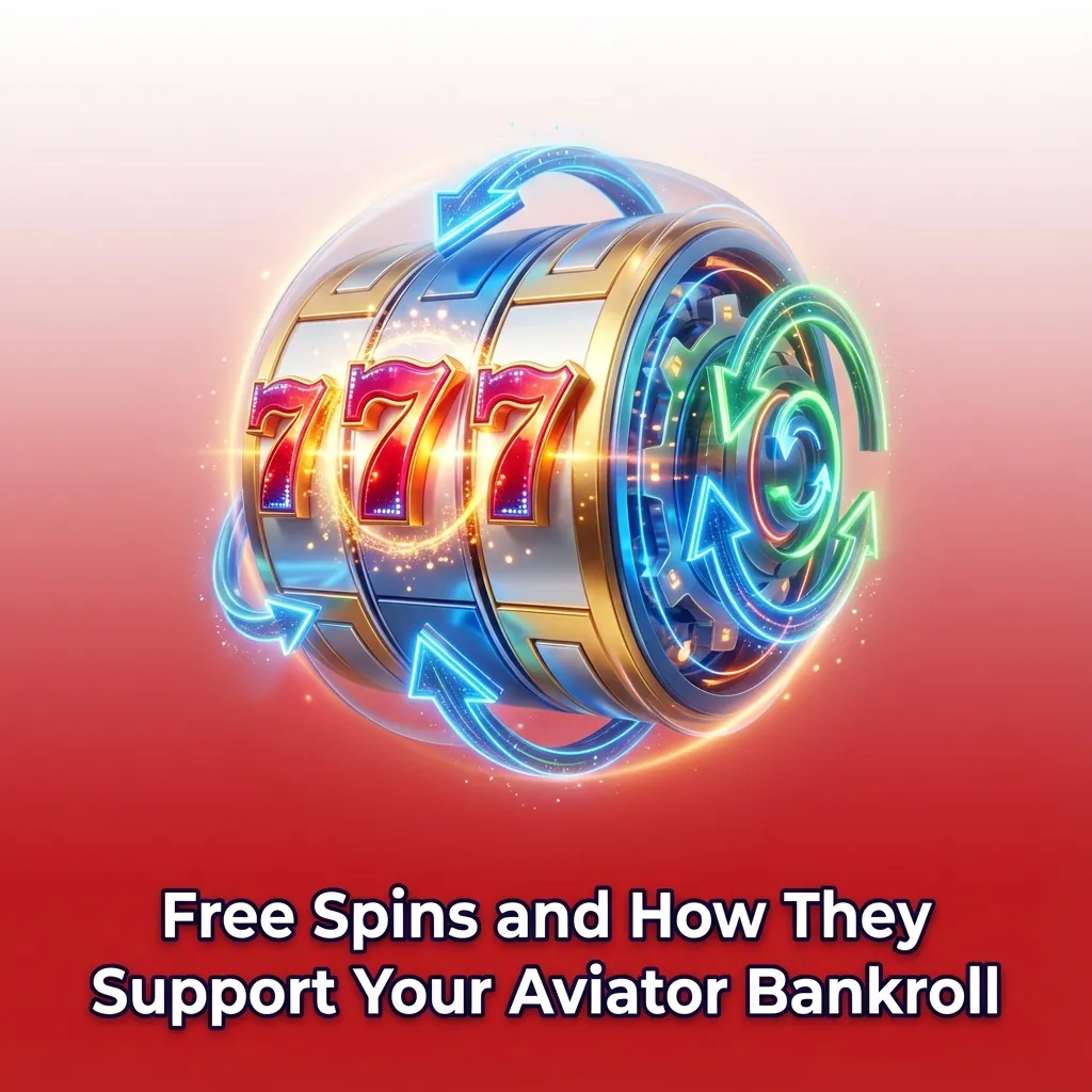 Illustration of a mobile slot machine showing free spins and rupee coins supporting an Aviator game bankroll