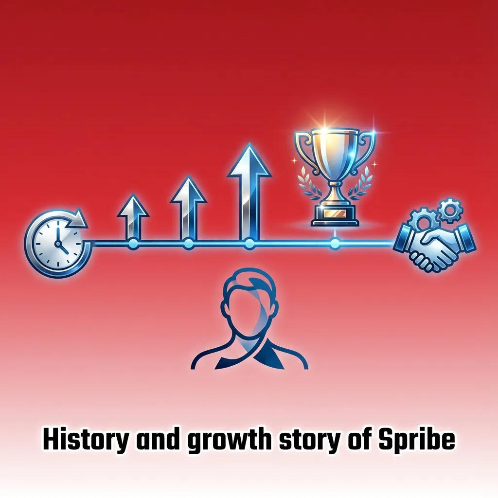 Illustrated timeline of Spribe’s global growth, highlighting Aviator crash game and expansion across regulated markets