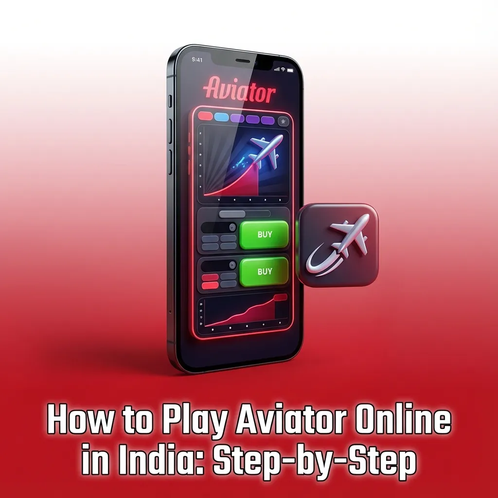 Illustrated step‑by‑step guide showing how to register, deposit in rupees and play Aviator online at Indian casinos