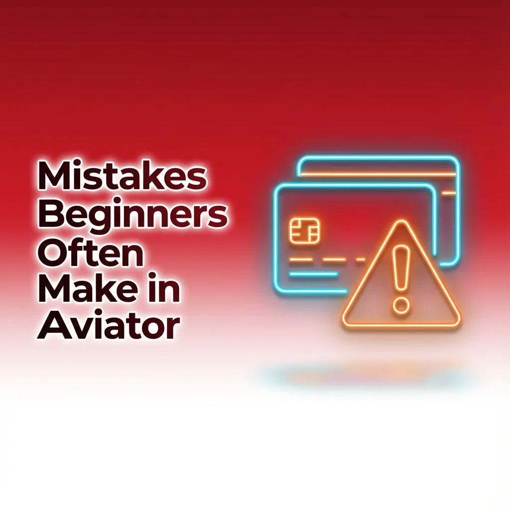 Infographic titled “Mistakes Beginners Often Make in Aviator,” listing common betting errors and tips for responsible play.